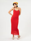YANYAN KNITS 25 Spring/Summer BOLOROR Suspender Skirt YYK-YYW25-0251-HONG Red